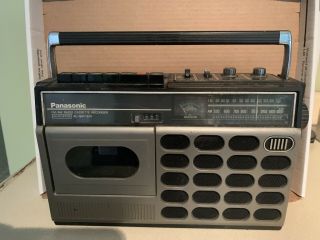 Vtg Panasonic Model Rq - 544s Fm/am Radio Cassette Recorder Boombox Tape Player