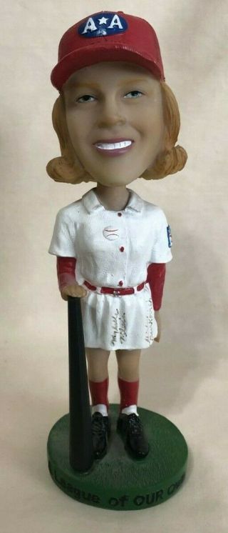 A League Of Their Own Aagpbl Bobblehead - Signed By 2 - Baseball