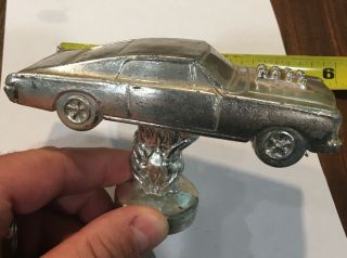 Vintage Metal Trophy Topper Car,  Hot Rod,  Drag Race,  Street Race