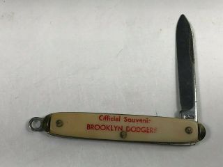1950s Official Souvenir Brooklyn Dodgers Baseball Pocket Knife by Colonial 2