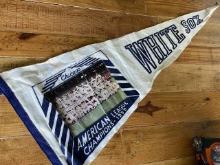 Chicago White Sox Mlb American League Champions 1959 Pennant Stained And Bent