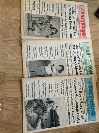 3 Issues: The Greyhound Racing Record 1973 Greyhound Publications Inc.