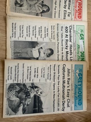 3 Issues: THE GREYHOUND RACING RECORD 1973 Greyhound Publications Inc. 2