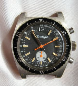 Vintage 1967 Heritage Diver Watch W/ Chronograph Function