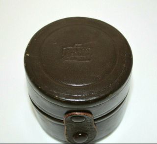 Vintage Nippon Kogaku (nikon) Brown Leather Rangefinder Lens Case