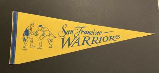 1960s San Francisco Warriors Full Size Pennant -