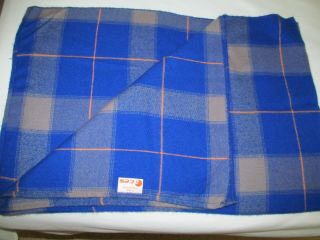 Vintage Aces Colombia Plaid Airline Blanket Travel Couch Throw Fatelares