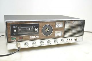 Vintage Bearcat 23c Base Station CB Radio and Mike - Turns on - 3