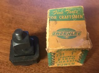 Vintage Greenlee No.  731 1 " Square Radio Chassis Punch