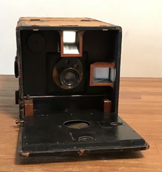 Antique 1895 Premier Rochester Optical Co.  4 X 5 Plate Holders Box Camera - Work