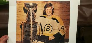 Vintage Nhl Boston Bruins Bobby Orr All Trophies,  Stanley Cup.  Wales And Cup,