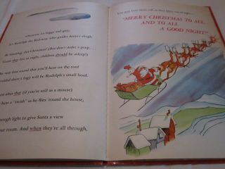 Vintage Child ' s CHRISTMAS SANTA Story Book RUDOLPH THE RED - NOSED REINDEER May 3