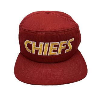 Vtg Era Kansas City Chiefs Pro Design Cap Snapback 6 Panel Nfl Football Hat