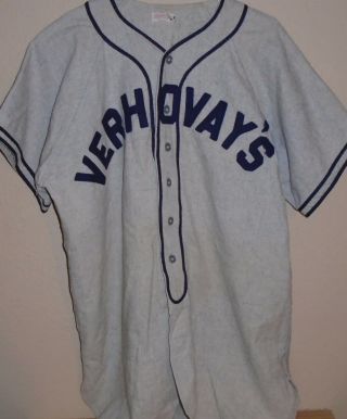 Vintage 1950s Wilson Wool Baseball Uniform Jersey Size 44