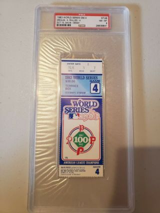 1983 World Series Ticket Stub Game 4,  Veteran 