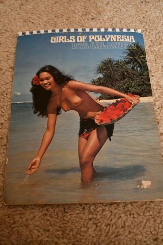 1979 Girls Of Polynesia Calendar Sexy Vintage Exotic Island Ladies Women