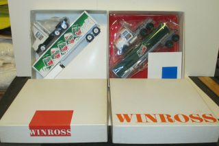 2 Winross Mountain Dew Tractor Trailer Trucks 1 Cans 1tanker In Boxes
