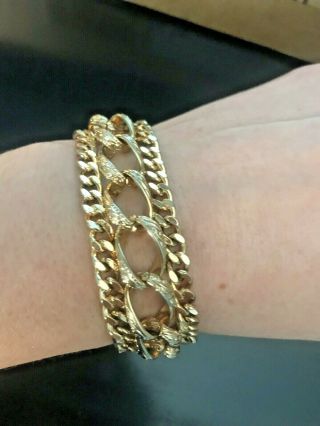 Bergere Vintage Gold Tone Bracelet Gorgeous Classy Estate Junk Drawer Jewelry