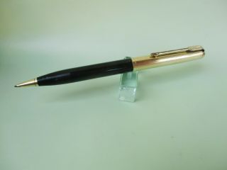 Vintage Parker 51 Mechanical Pencil 14k Gold Plated,  Black Made In Usa