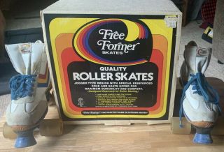 Vintage 1979 California Former Roller Skates Mens Sz 7 Womens Sz 9