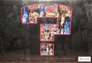(never Opened) Michael Jordan " Any Questions? " 1995 Nike Poster
