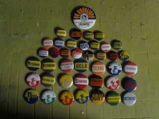 40 Old Vintage College Football Pins - 1940 