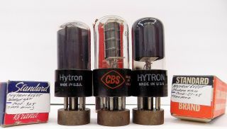 A Trio Of Vintage Cbs/hytron 6v6gt Vacuum Tubes.