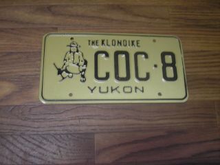 1991s Yukon The Klondike Passenger License Plate Coc 8
