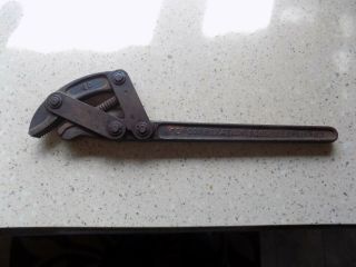 Vintage Hoe Corporation 10 Spring Loaded Wrench Poughkeepsie Ny Pat Feb 1922