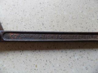 VINTAGE HOE CORPORATION 10 SPRING LOADED WRENCH POUGHKEEPSIE NY PAT FEB 1922 3