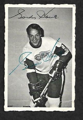 1970 - 71 Opc (o - Pee - Chee) Deckle Edge Nhl Hockey: 18 Gordie Howe - Autographed