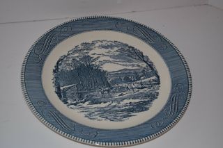 Vintage Royal China Currier & Ives 12 " Round Platter