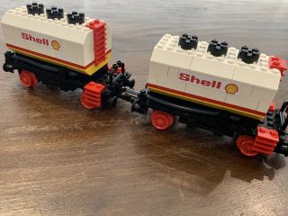 Lego Vintage Classic 12v Train 7816 " Shell Tanker Wagon " From 1980