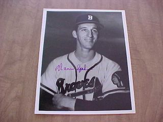 Rare 1953 Boston Braves Warren Spahn Signed Spring Training Photo With