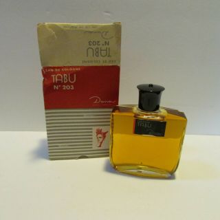 Vintage Tabu Perfume By Dana 203 Paris France Eau De Cologne