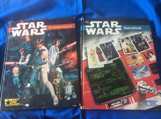 Vintage 1987 West End Games Star Wars The Roleplaying Game & Sourcebook Hb Books