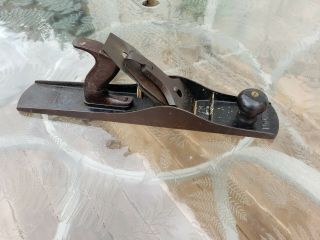 Antique Stanley Bedrock No.  606 Plane Wood Carpenter Tool 1895 - 1892 Patent