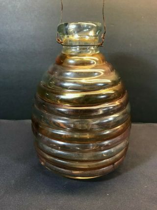 Vtg Wasp Bee Insect Bug Fly Hornet Pest Trap Wire Glass Beehive