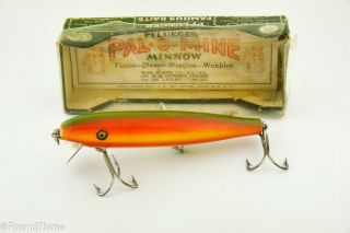 Vintage Pflueger Glass Eye Palomine Antique Fishing Lure in Correct Box RK3 2