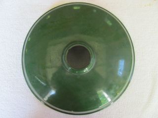Vintage 12 " Green Porcelain Lamp Shade.