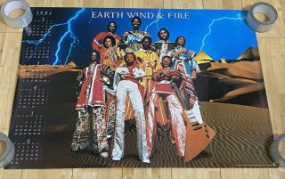 Earth Wind & Fire 1981 Promotion Poster A1 Vintage Japan