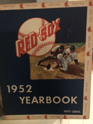 1952 Boston Red Sox Team Yearbook With Ted Williams,  Dom Dimaggio