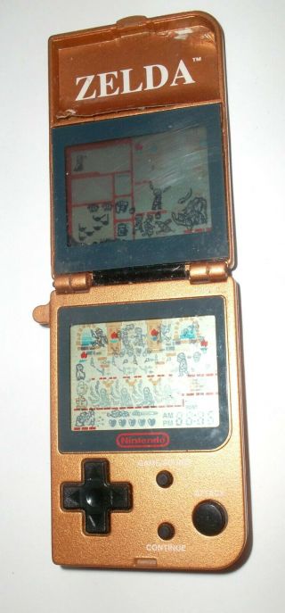 1998 Vintage Nintendo Mini Classic Zelda Dual Screen Buttons,  Cracked