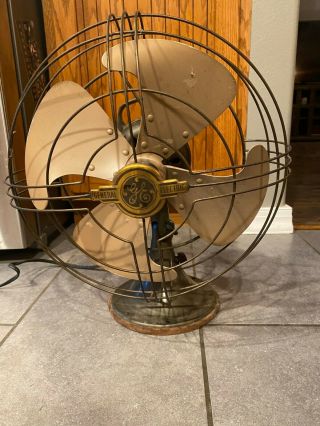 Antique 15 " Ge General Electric Metal Fan 3 - Speed