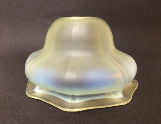 Fine Arts & Crafts Vaseline Glass Lamp Shade Powell & Son Walsh W.  A.  S Benson Era