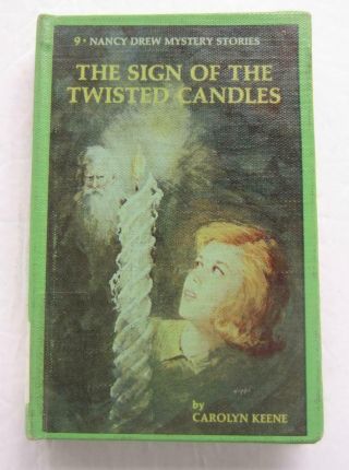 Nancy Drew 9 Sign Of The Twisted Candles Carolyn Keene Vintage Library Binding