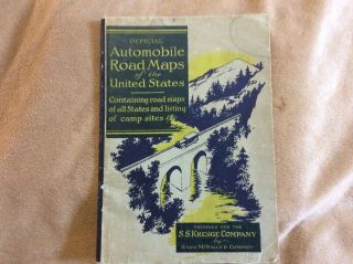 Vintage1924 Rand Mcnally Junior Auto Trails Atlas Of Usa Road Maps Of All States