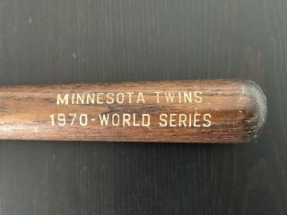 Rare Minnesota Twins 1970 Phantom World Series Mini Bat Hillerich & Bradsby Usa