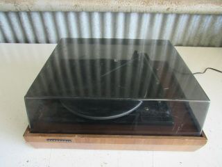 Vintage Panasonic Automatic Turntable Record Player Rd - 7703 W/dust Cover