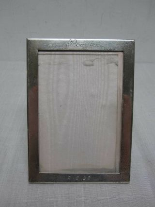 Signed Tiffany & Co Sterling Silver Standing Picture Frame 4 " X 5 1/2 "